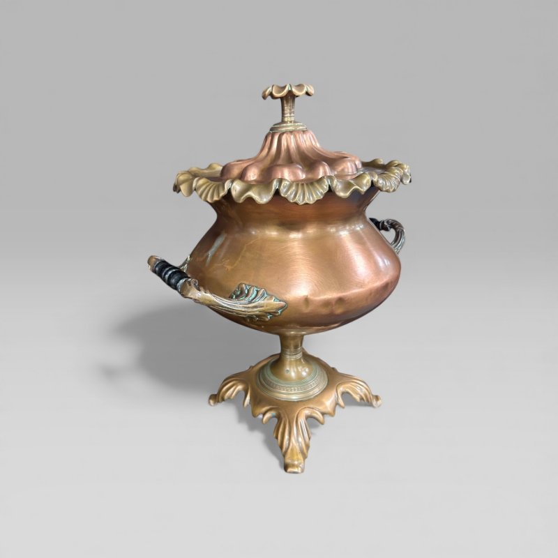 Antique Victorian Copper Samovar - Image 3